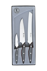 Versatile Kitchen Knife Set with bread, chef, and paring knives